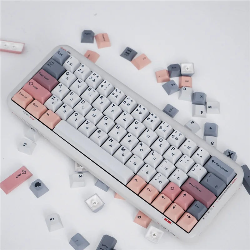 Akira Keycaps US/JP Cherry profil 129/23 touches PBT matériau 5 côtés colorant Sublimation Keycap pour MX Switch clavier mécanique