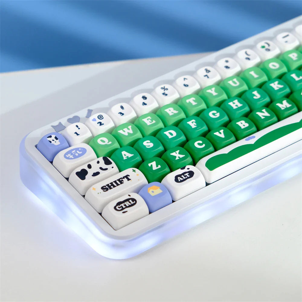 Capuchons de touches MOA 129, en PBT, profil MOA, par Sublimation, pour clavier mécanique de jeu, interrupteur MX