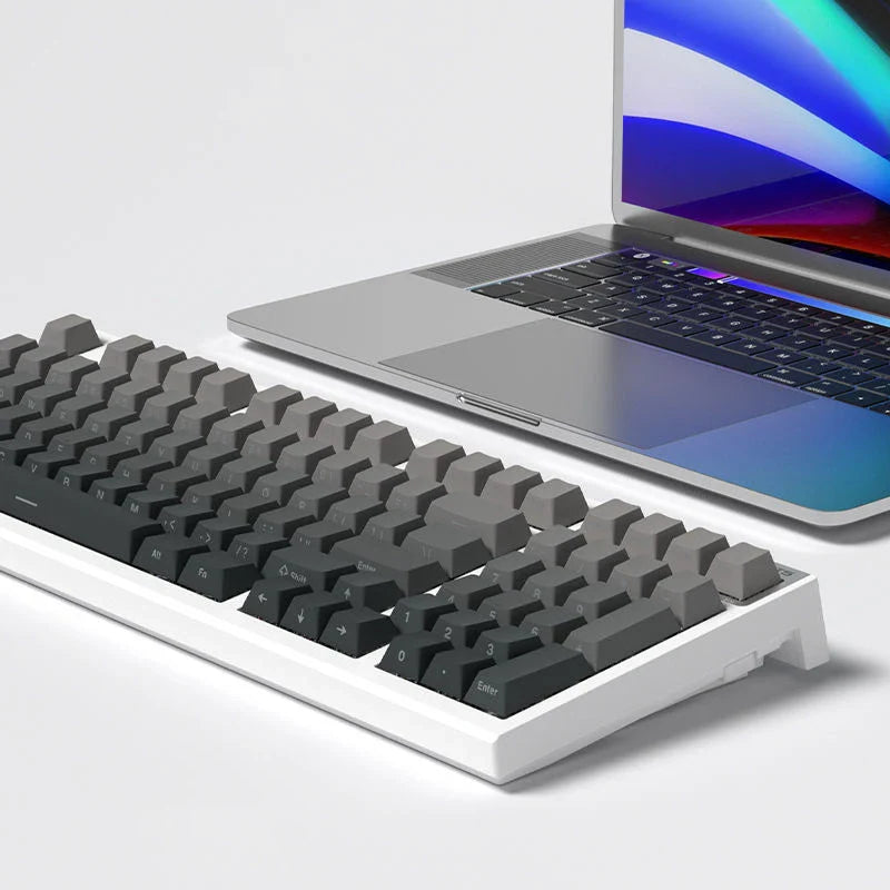 Capuchons de touches en PBT, 136 touches, profil Polar Day Cherry, impression latérale, Double injection, rétroéclairé, pour clavier mécanique MX