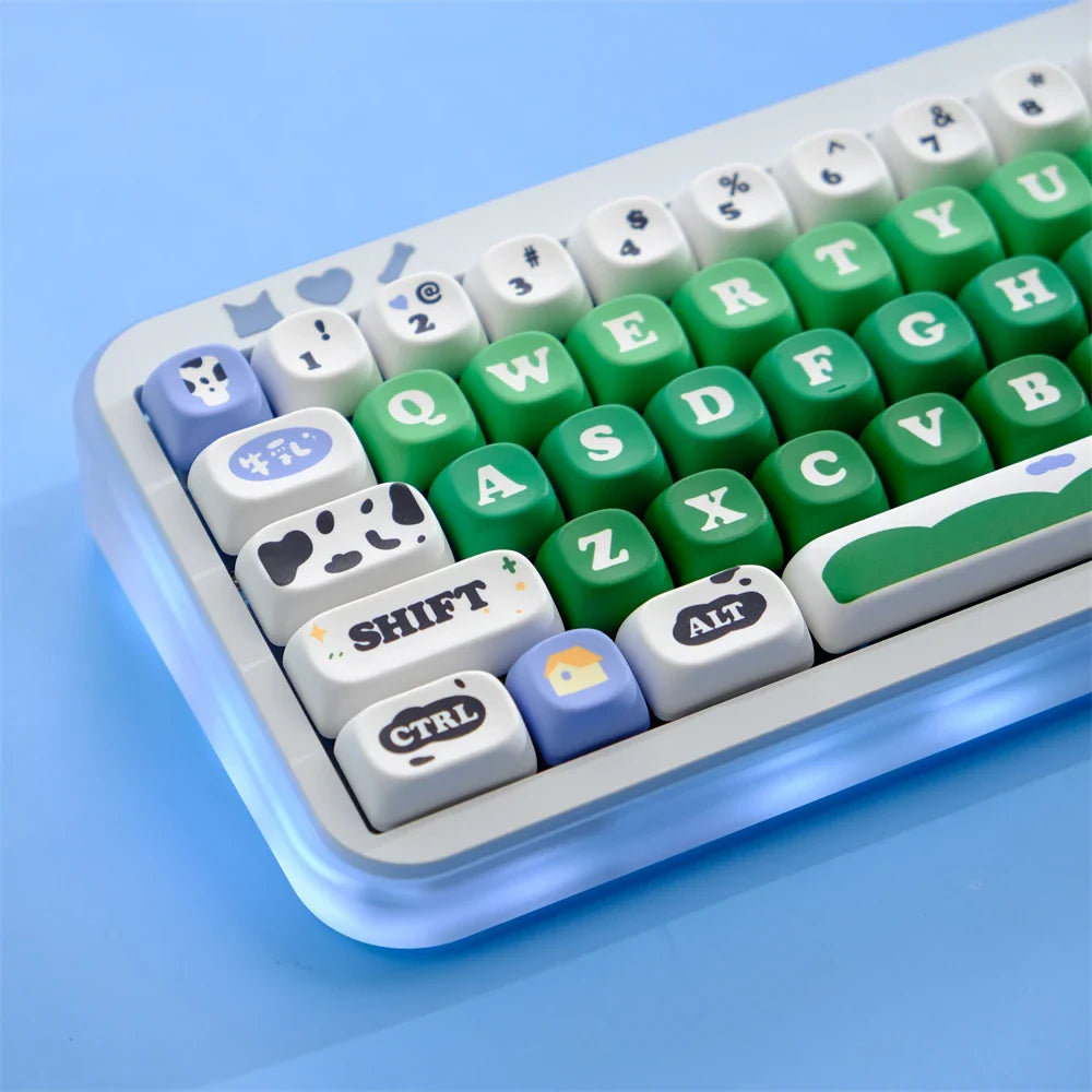 Capuchons de touches MOA 129, en PBT, profil MOA, par Sublimation, pour clavier mécanique de jeu, interrupteur MX