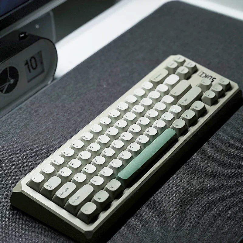 Idobao Retro MA taustiņu vāciņi MAC tastatūras vāciņam PBT oriģinālais dizains mehāniskajai tastatūrai Cherry MX slēdži Vienkāršoti taustiņu vāciņi