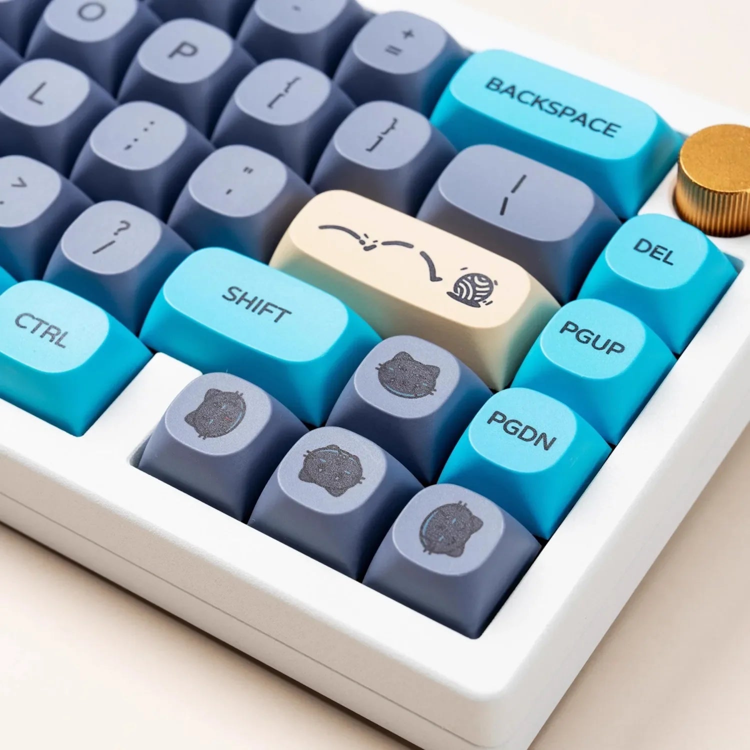 126 taustiņu MA profila tastatūras taustiņi Blue Cat PBT termiskās sublimācijas mehāniskā tastatūra Cherry MX tastatūras vāciņš