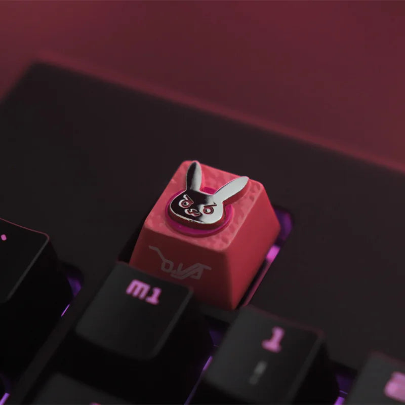 Capuchons de touches de clavier mécaniques en alliage d'aluminium et de Zinc, 1 pièce, pour CSGO OW Dota 2 PUBG WOW LOL R4, relief stéréoscopique en hauteur