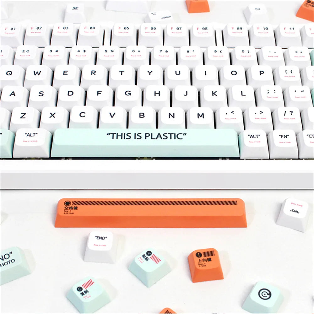 Capuchons de touches de clavier en plastique, profil XDA, 141 touches, Kit de capuchons de touches par Sublimation, pour clavier mécanique de jeu GMK67, commutateurs MX