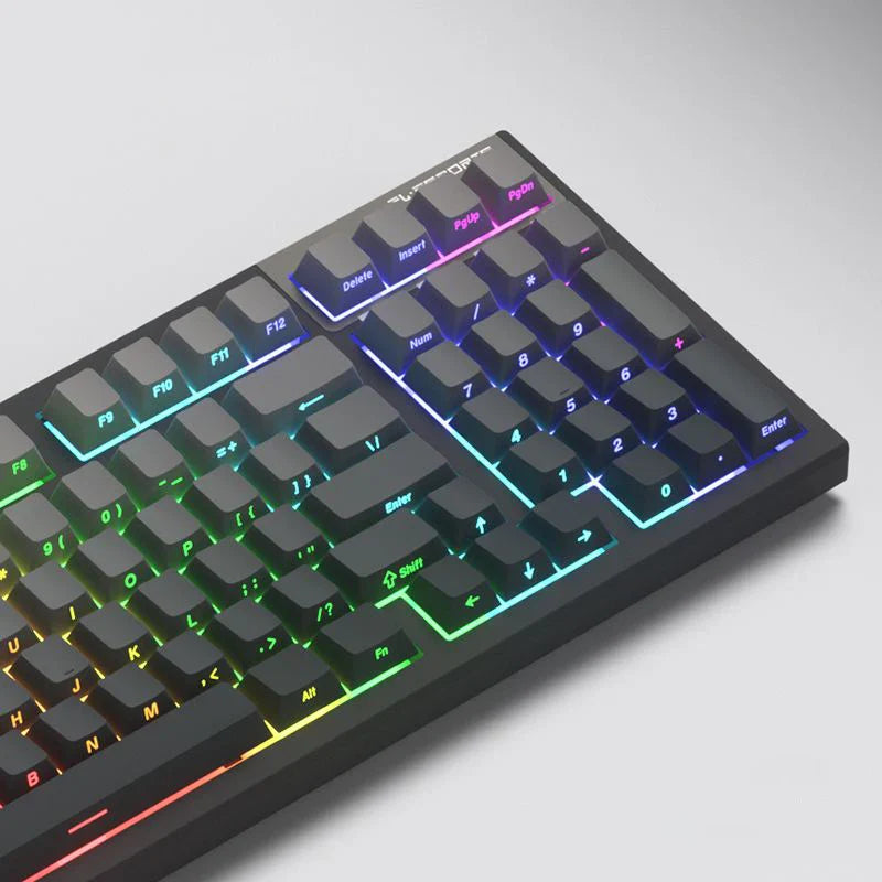 Capuchons de touches en PBT, 136 touches, profil Polar Day Cherry, impression latérale, Double injection, rétroéclairé, pour clavier mécanique MX