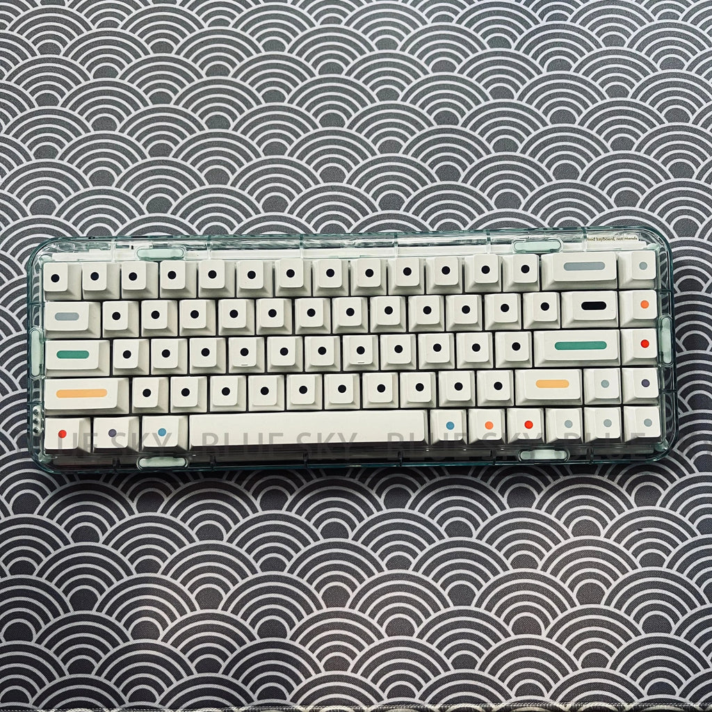 [Ir noliktavā] GMK Dots Keycaps Cherry profils PBT Keycap Dye Sublimation 125 Keys for MX switches Mehāniskā tastatūra