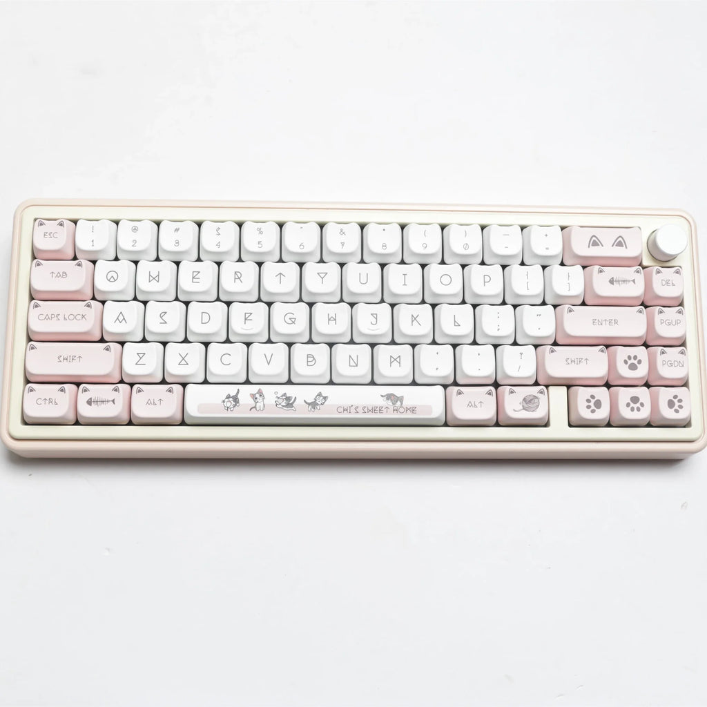 JCM MAO profil oreille KeyCap maternelle Picabara Anime mignon chat Keycaps pour MX Switch jeu clavier mécanique GK75