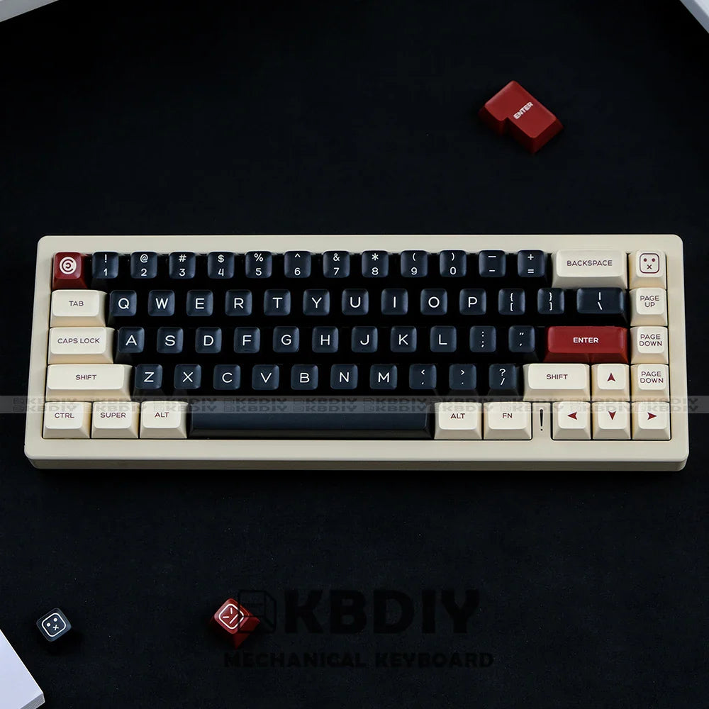 KBDiy Rome Keycaps SA profila PBT tastatūras vāciņš, pielāgots mehāniskai tastatūras spēlei ISO 160 Keys Double Shot priekš GMK67 61/68/71/84/87