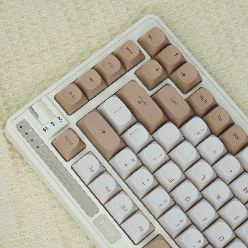 JCM MA perfil PBT tiramisú teclas Alice diseño tinte-Sub teclas para teclado mecánico para jugar ABM066 MX interruptores Wooting