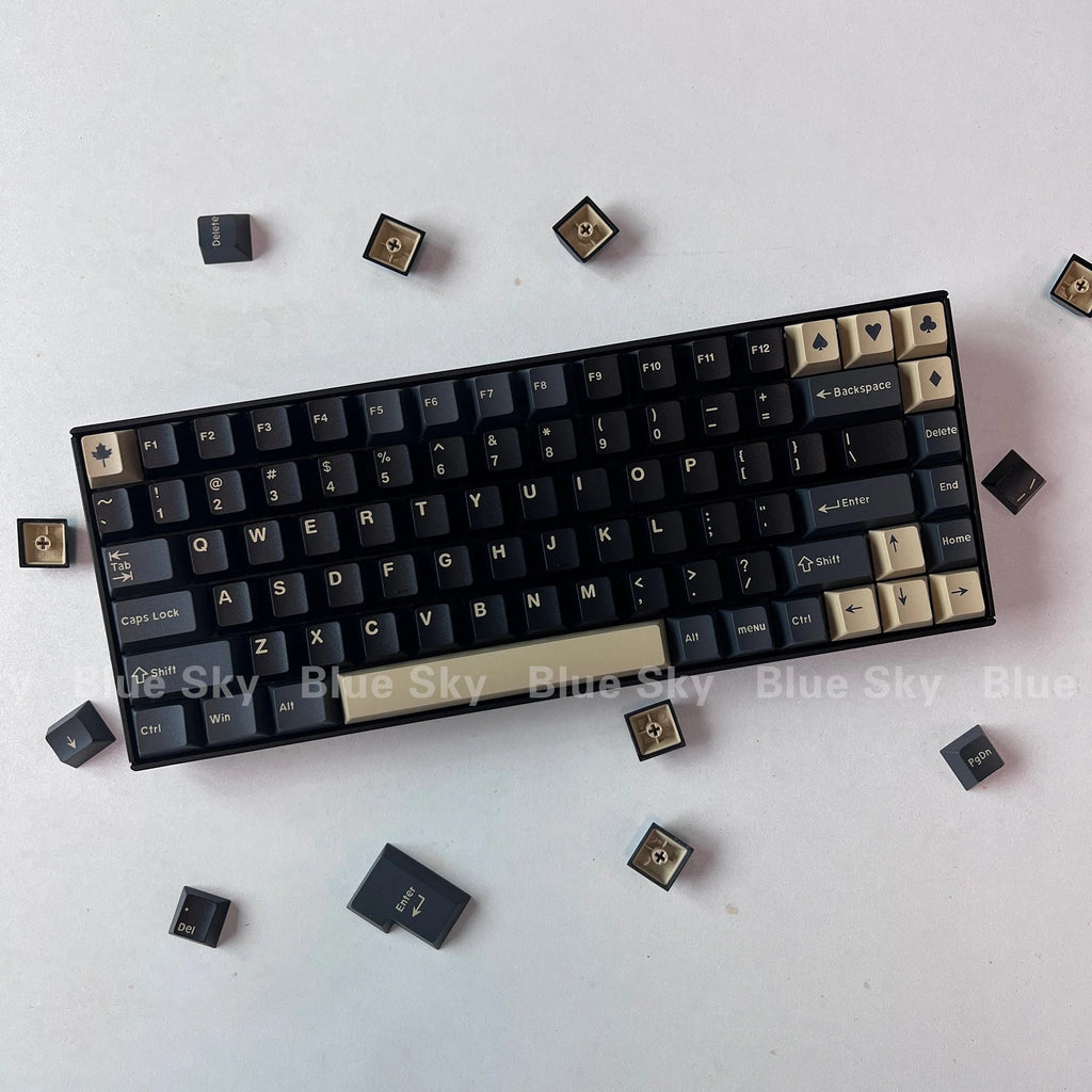 [Blue Sky] GMK Keycap Clone Arctic WOB Cherry Profile Doubleshot ABS taustiņu vāciņi MX mehāniskajai tastatūrai