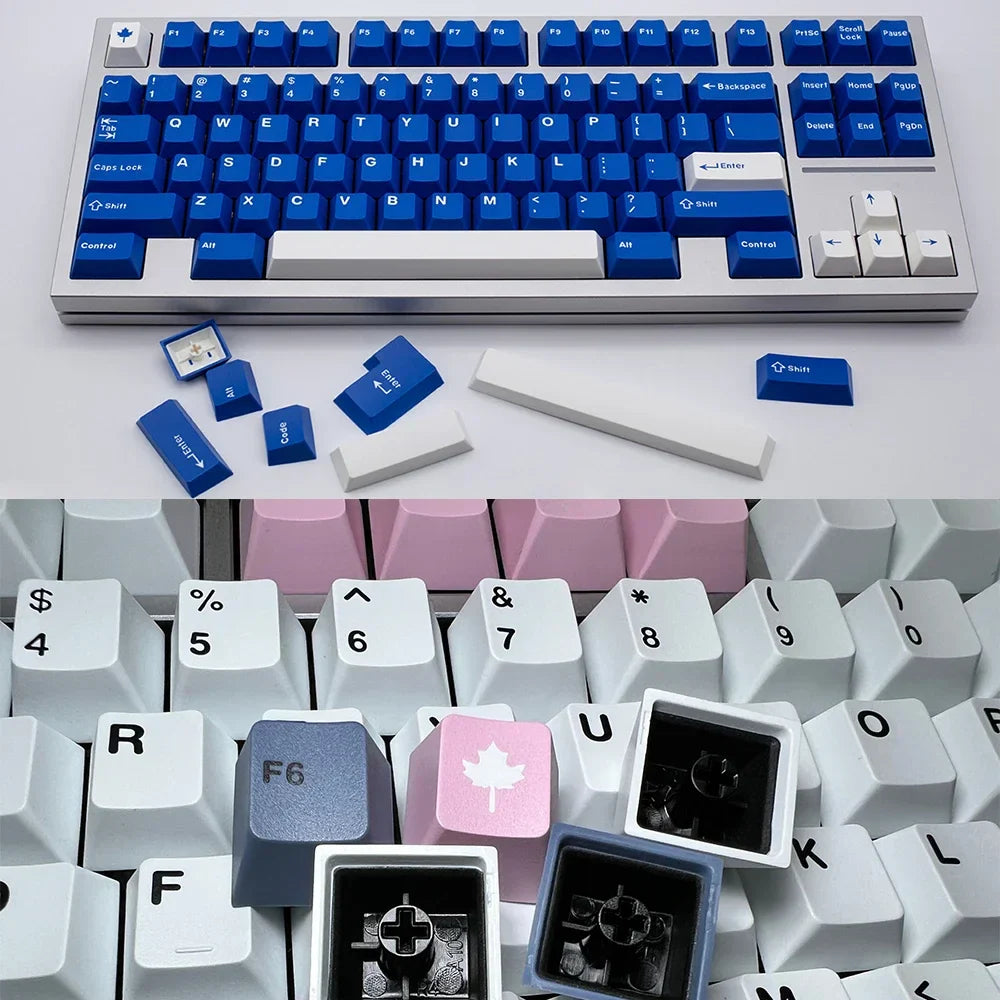 [Blue Sky] GMK Keycap Clone Arctic WOB Cherry Profile Doubleshot ABS taustiņu vāciņi MX mehāniskajai tastatūrai