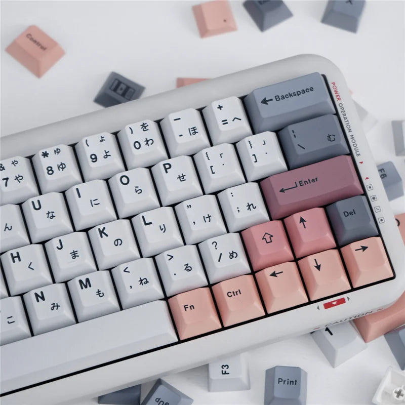 Akira Keycaps US/JP Cherry profil 129/23 touches PBT matériau 5 côtés colorant Sublimation Keycap pour MX Switch clavier mécanique