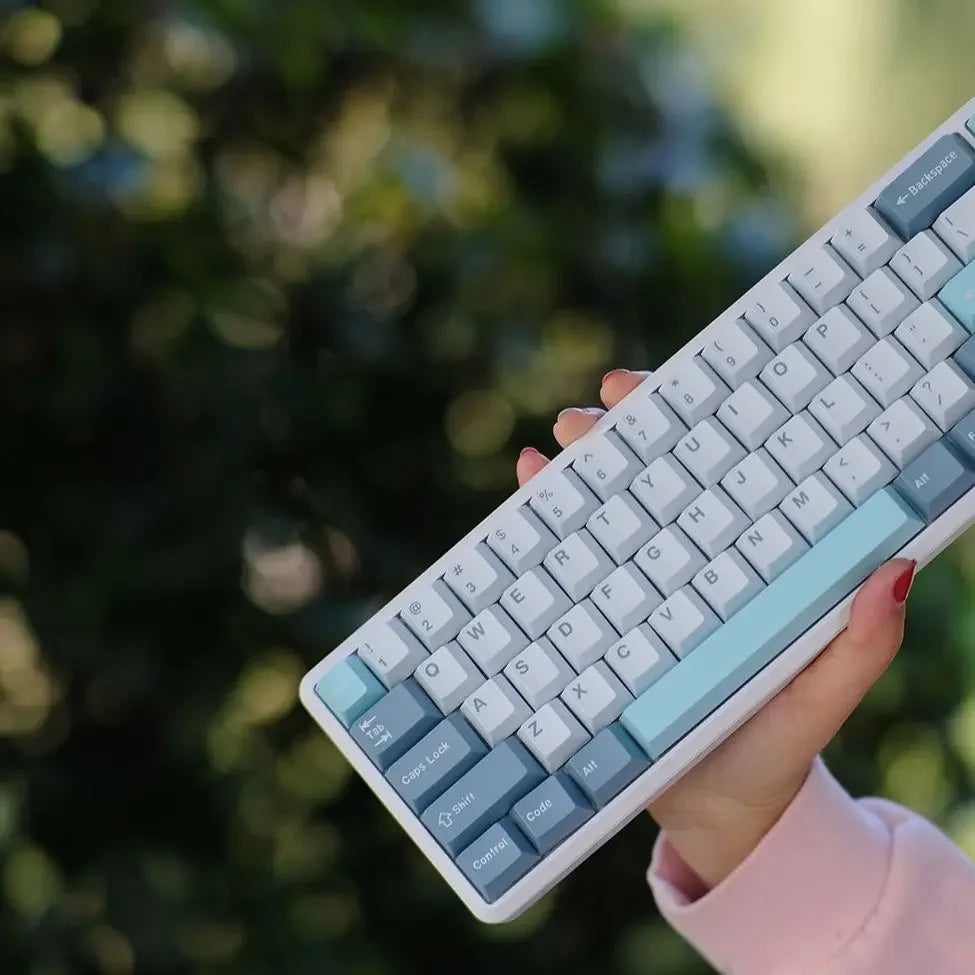 [Blue Sky] GMK Keycap Clone Arctic WOB Cherry Profile Doubleshot ABS taustiņu vāciņi MX mehāniskajai tastatūrai