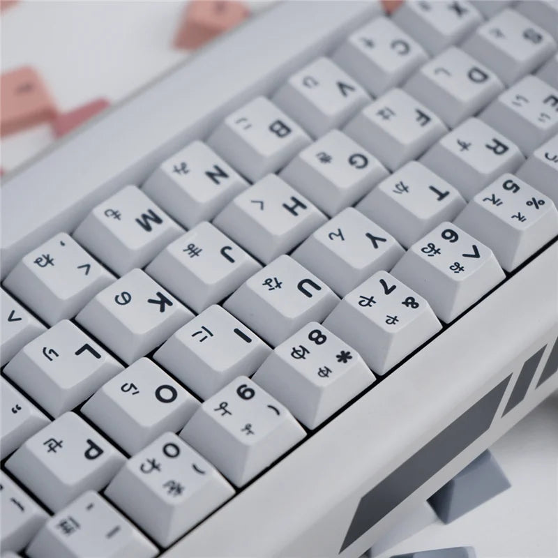 Akira Keycaps US/JP Cherry profil 129/23 touches PBT matériau 5 côtés colorant Sublimation Keycap pour MX Switch clavier mécanique