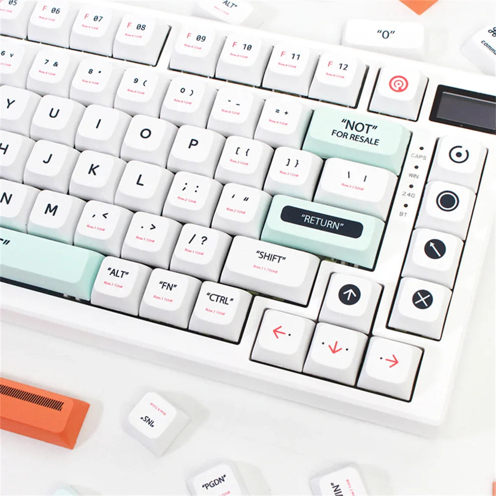Capuchons de touches de clavier en plastique, profil XDA, 141 touches, Kit de capuchons de touches par Sublimation, pour clavier mécanique de jeu GMK67, commutateurs MX