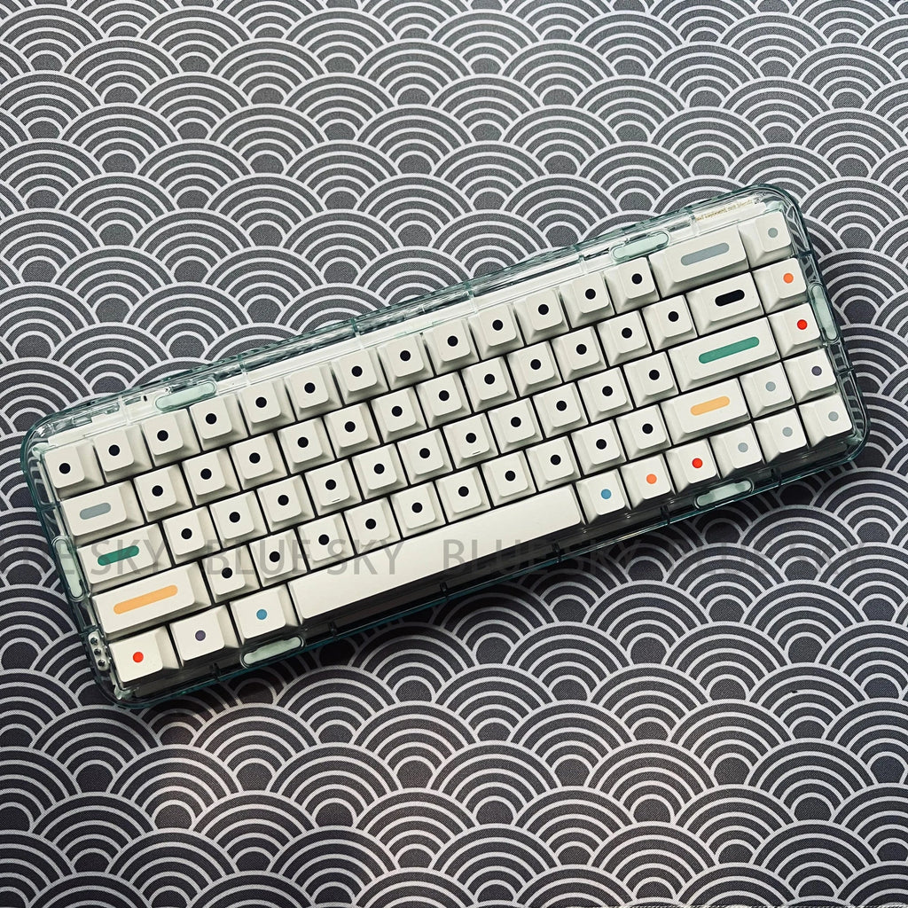[Ir noliktavā] GMK Dots Keycaps Cherry profils PBT Keycap Dye Sublimation 125 Keys for MX switches Mehāniskā tastatūra