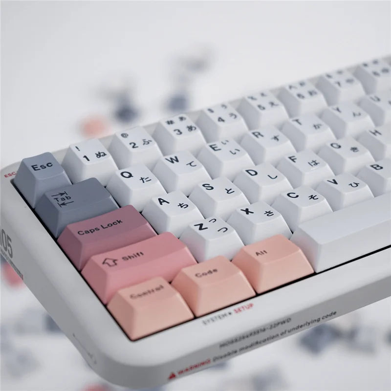 Akira Keycaps US/JP Cherry profil 129/23 touches PBT matériau 5 côtés colorant Sublimation Keycap pour MX Switch clavier mécanique